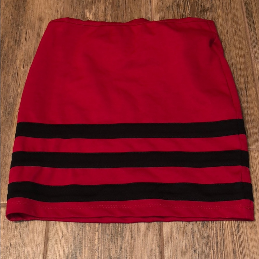 Tight Red Miniskirt